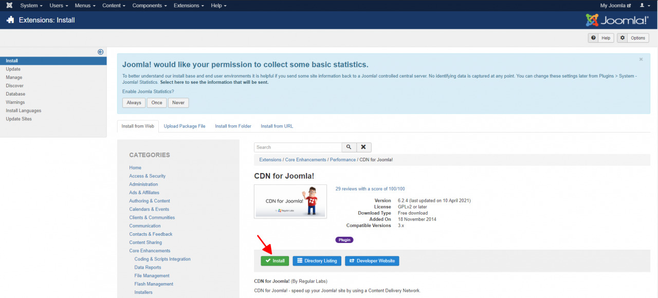 tích hợp CDN cho website Joomla